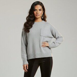 Free People One Teaspoon Classic Cotton Chunky Knit Sweater Grey Oversized XXS